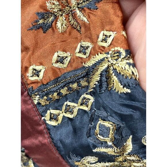 Soft Surrounding XL Tunic Top Embroidered India Boho Ribbed Gray - Picture 10 of 15